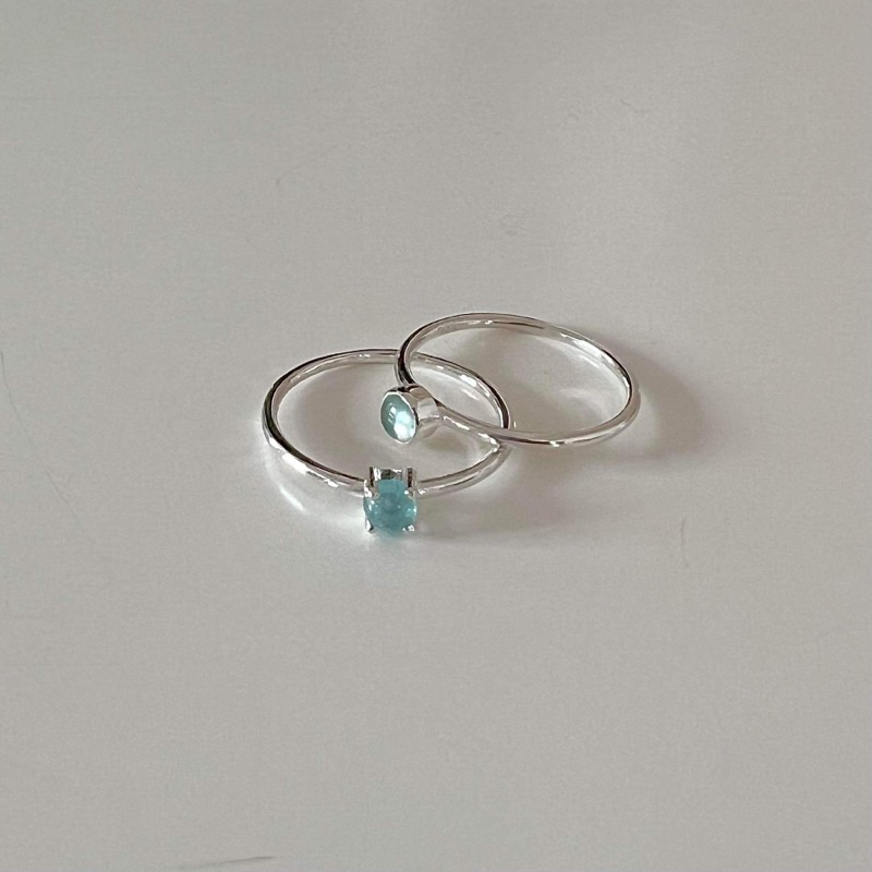 Winterwinter Jewelry Silver925 : เครื่องประดับเงินแท้ เงินแท้925 แหวนเงินแท้ พลอยแท้ ( Apatite )