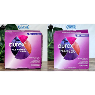 [Durex] Pleasure Pack Regular Fit 24 or 42 Latex Condoms ดูเร็กซ์ ถุงยางอนามัยน้ำยางธรรมชาติ 4 ชนิด ขนาด 56 mm