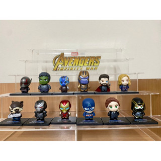 avengers อเวนเจอร์ gashapon  ฐานดำสี่เหลี่ยม กาชาปอง