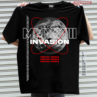 เสื้อยืดลาย โลก Invasion  #เสื้อยืดหมี #เสื้อยืดไซส์ใหญ่ #LICKPUK #ขายส่งเสื้อยืด