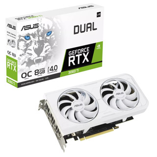 ASUS RTX 3060Ti DUAL White OC Edition 8GB GDDR6X การ์อจอ GeForce VGA สินค้าใหม่มือ 1 ประกันศูนย์ไทย 3 ปี