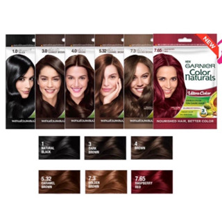 Garnier การ์นิเย่ คัลเลอร์ เนเชอรัลส์ แบบซอง 30+30มล. ปิดผมขาวแนบสนิท