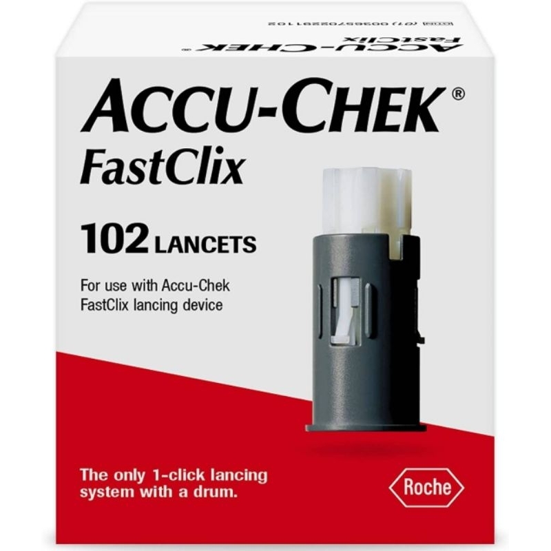 Accu-Chek FastClix 102 Lancets for Diabetic Blood Glucose Testing (Packaging May Vary)