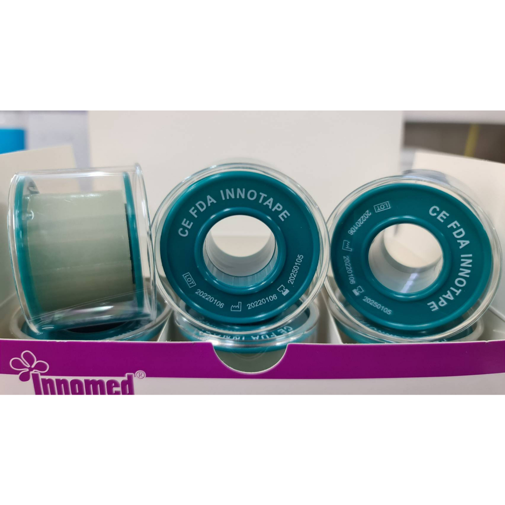 Innotape Silicone tape 2.5 ซม. x 1.5 เมตร สำหรับผิวบางแพ้ง่าย  (ม้วน)