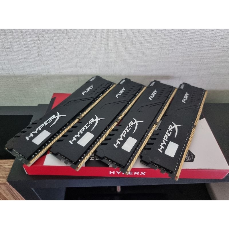 KINGSTON HyperX FURY BLACK  64GB (16GBx4) DDR4/3200 มือสอง