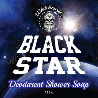 Black Star Deodorant Soap Bar - by Whitebeard