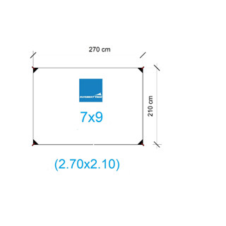 กราวชีท Outfitter 7x9 ตรงรุ่น ผ้าใบหนา แผ่นรองเต็นท์ ผ้าใบกันน้ำ