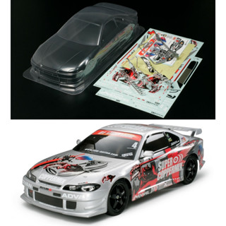 TAMIYA 51258 บอดี้ NISMO COPPERMIX SILVIA (NISSAN) ยังไม่ได้ตัดเจาะและทำสี (มีโคมสำหรับใส่หลอด LED ให้มาด้วย)