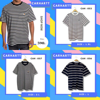 Carhartt ราคาตัวละ 490 บาท เสื้อยืดคอกลม แบรนด์แท้ 100%ใส่สบาย หญิงและชายใส่ได้