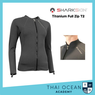 เสื้อเว็ทสูทดำน้ำ Sharkskin Titanium T2 Chillproof Long Sleeve Full Zip สำหรับผู้หญิง (รุ่นใหม่ล่าสุด)