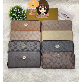 พร้อมส่ง กระเป๋าสตางค์ ใบยาว coach แถมฟรี ถุงผ้า กล่อง