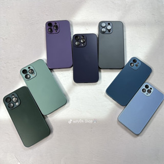 Case เคสกลาสปิดเลนส์กล้องสวยงาม IP13-14