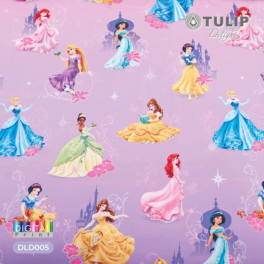 TULIP Disney เจ้าหญิง ดิสนีย์ Princess DLD005 ชุดเครื่องนอน ผ้าปูที่นอน ผ้าห่มนวม รุ่น TULIP Delight - รูปที่ 2