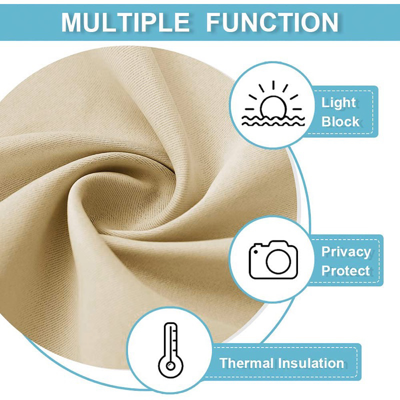 แนะนำ ผ้าม่าน ผ้าม่านกันแสงแดดUV 90% (สีครีมลายเรียบ) ผ้าม่านหน้าต่าง ผ้าม่านประตู (ผ้าม่านสอดราง) สไตล์มินิมอล (พร้อมส่งจากไทย) ราคาพิเศษ มีเก็บเงินปลายทาง