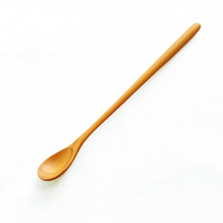 ช้อนค็อกเทลไม้สัก ช้อนบาร์ ช้อนด้ามยาว ไอศครีม น้ำปั่น ช้อนไม้ Wooden Cocktail Bar Mixing Twisted Hamdle Spoon Stirrer