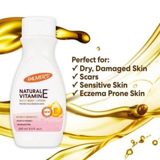 Palmers Natural Vitamin E Body Lotion 250ml Palmers, Cocoa Butter Formula,with Vitamin E,Alpha/Beta Hydroxy AHA BHA