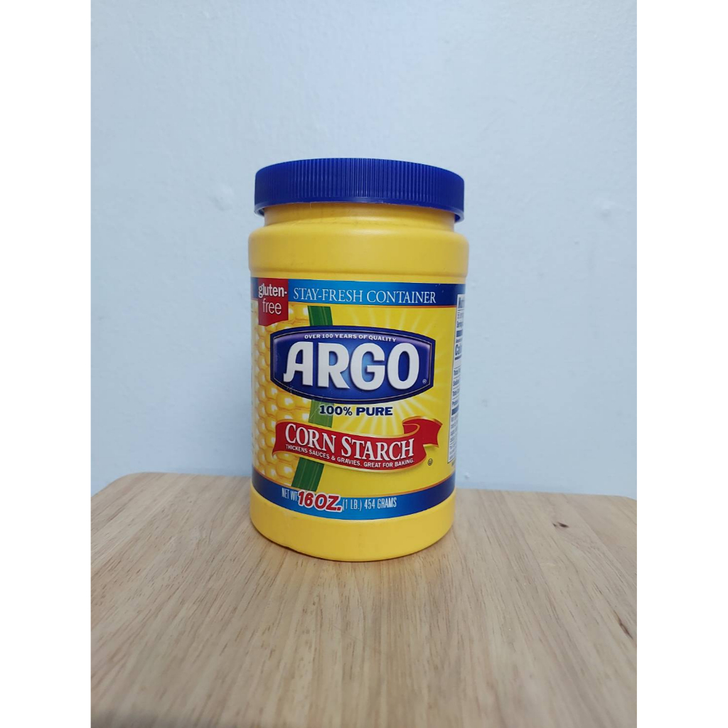 Argo คอร์น สตาร์ท แป้งข้าวโพด ตราอาร์โก 100% Pure Corn Starch แป้งข้าวโพด 454g