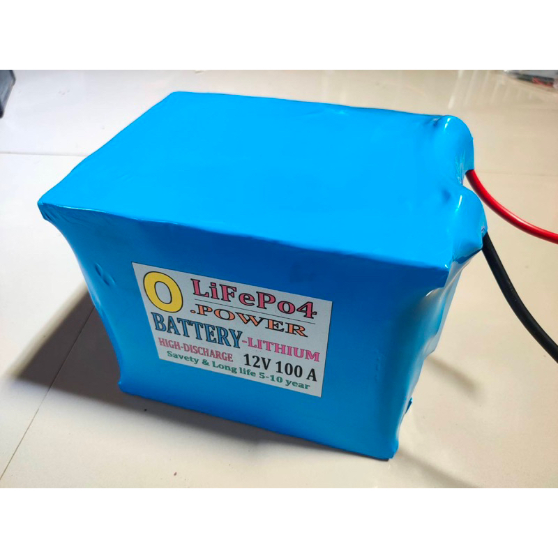 แบตเตอรี่ 12V 100แอมป์ ลิเธียมฟอสเฟต Lithium battery (LiFePO4)