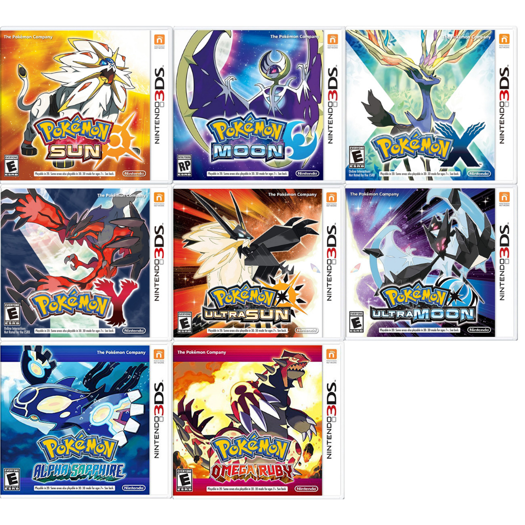 3DS Pokemon ตลับแท้ โซน US / Japan สภาพดี