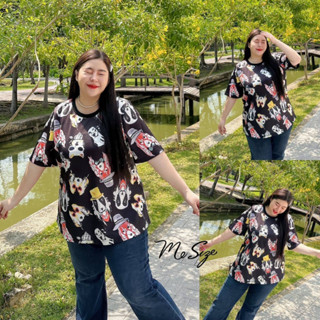 🔥Plussize🔥เสื้อคนอ้วน🔥 S รอบอก(bust) 50”สะโพก(hip) 54”       M รอบอก(bust) 54”สะโพก(hip) 58”