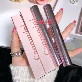 Cappulini Liquid Lip Gloss Mirror Shimmer Glitter Waterproof Non-Stick Not Easy To Decolorize Sexy Red ลิปสติก