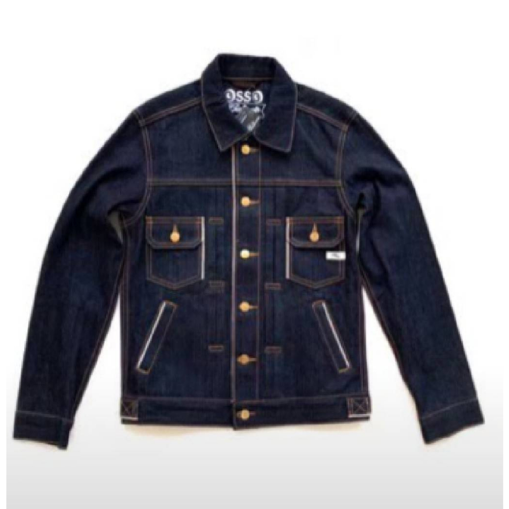 GRJ006 แจ็คเก็ตยีนส์  ริมแดง Denim Selvedge Jacket 4POCKETS เสื้อ (Gasoline & Garage) ปั๊มน้ำมันแก๊ส
