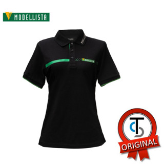 Modellista Polo Shirt Balck (Unisex) เสื้อโปโลโมเดลลิสต้า สีดำ