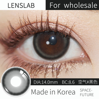 LENSLAB Air คอนแทคเลนส์สีดำ Color contact lenses  14.0mm  (1 pair) 1Year