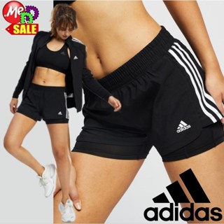 Adidas - ใหม่ กางเกงขาสั้นใส่ออกกำลังกายมีซับในรัดรูปขาสั้น 2-IN-1 MARATHON M10 M20 SHORTS FJ7203 FS9845 GC6652 GL7686