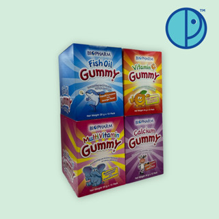 Biopharm GUMMY ไบโอฟาร์ม กัมมี่ เยลลี่สำหรับเด็ก อร่อย ทานง่าย ขนาดบรรจุ 1 กล่อง/ 12 ซอง