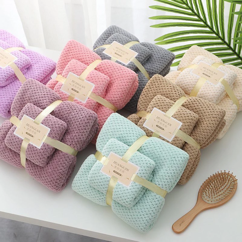 ชุดผ้าเช็ดตัว สาเกรังผึ้ง🐝 ไหมพรม🧶