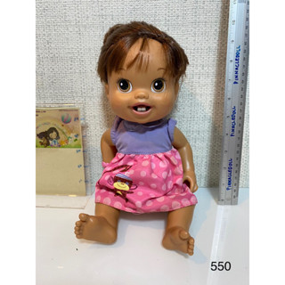 Baby alive doll ผิวสี คอหมุนไม่ได้ค่ะ ของแท้ สภาพ95%