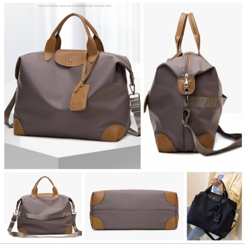 กระเป๋าเดินทาง ขนาด 18"×7"×14"นิ้ว เป็นกระเป๋าถือ และกระเป๋าสะพายรุ่นใหม่ ที่ออกแบบมาเพื่อสะดวกสบายวัสดุ ผ้าร่มกันน้ำ