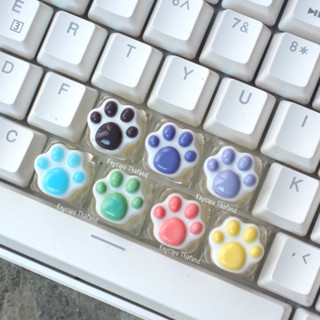 ❗️พร้อมส่ง❗️ keycaps คีย์แคป อุ้งเท้าแมว สำหรับ mechanical keyboard