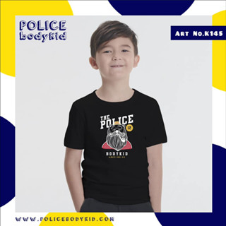 Police Bodykid เสื้อเด็ก ผู้หญิง/ผู้ชาย ขาว,ดำ,เทา  K145