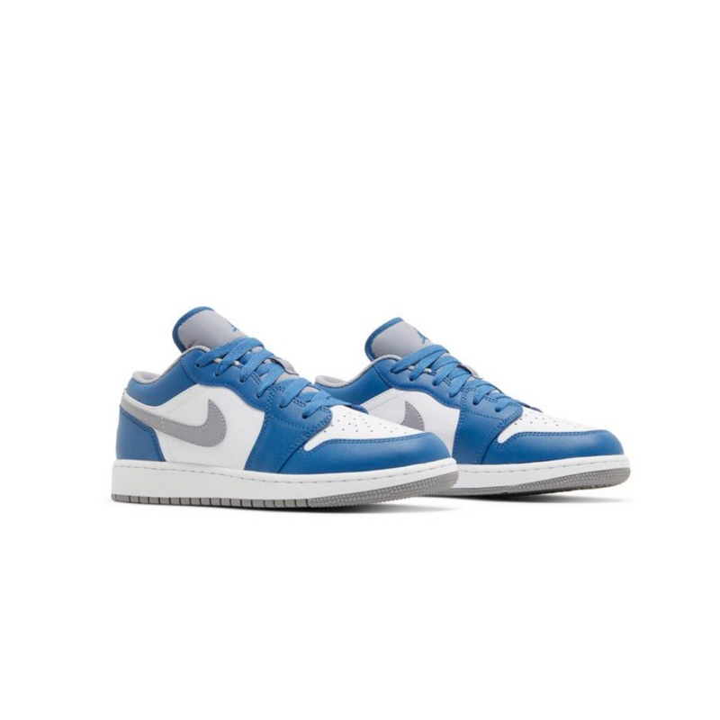 (พร้อมส่ง ของแท้ 100%) AIR JORDAN 1 LOW TRUE BLUE CEMENT