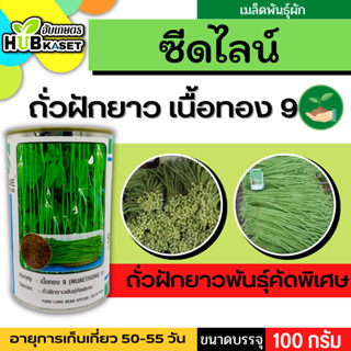 ซีดไลน์ 🇹🇭 ถั่วฝักยาวพันธุ์คัดพิเศษ (เนื้อทอง 9)  ขนาดบรรจุ 100 กรัม