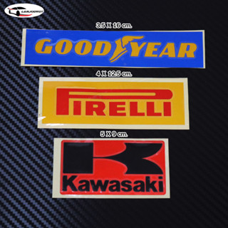 สติ๊กเกอร์ แต่งรถ รถแข่ง รถแข่งซิ่ง สไตล์เมืองนอก สุดเท่ Goodyear Firelli Kawasaki