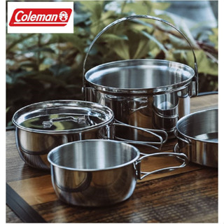 Coleman exponent หม้อด้ามพับ หม้อสนาม หม้อแคมป์ปิ้ง หม้อพกพาสแตนเลส