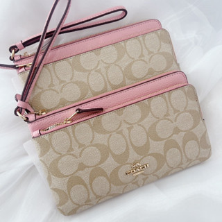 coach คล้องมือ L 2zip  Coach C5576 ใส่โทรศัพท์ได้ทุกรุ่น