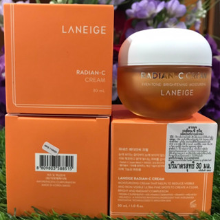 Laneige Radian-C Cream ลาเนจ สูตรช่วยลดเลือนจุดด่างดำ 30ml.ผลิต2022/01ฉลากไทยตามรูปเลยค่ะ