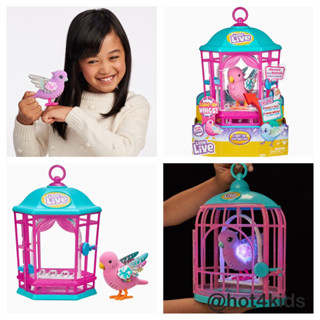 ✅little live Pets Bird with Cage นก มีไฟ , อัดเสียงพูดได้ และ ร้องเพลงได้ 💰จ่ายปลายทางได้💵แท้💯