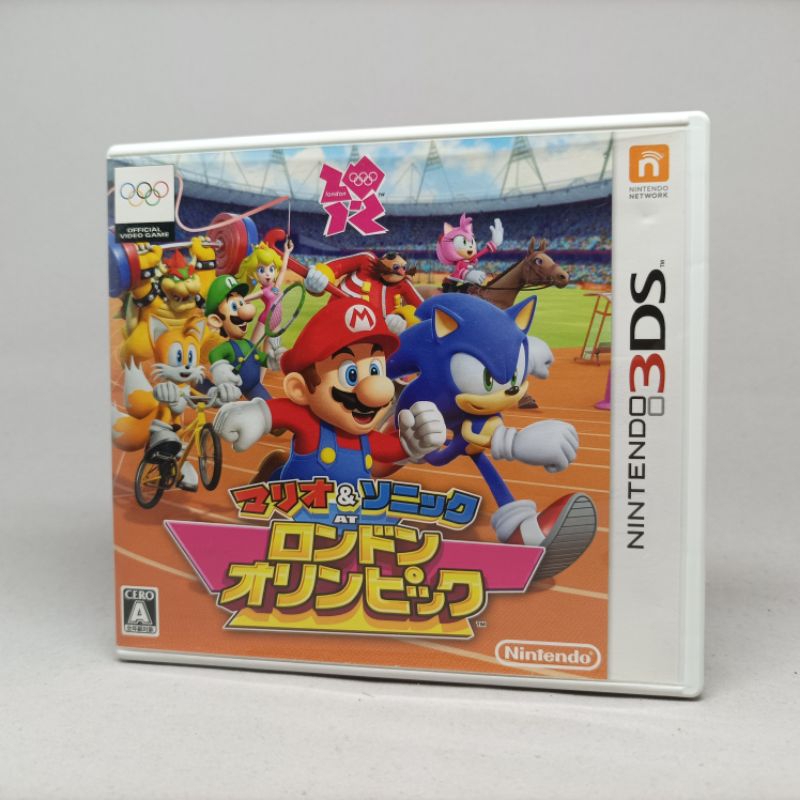 Mario &amp; and Sonic at the London 2012 Olympic Games | แผ่นเกมส์แท้มือสอง | Nintendo 3DS | Japan | ใช้งานปกติ