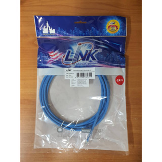 LINK CAT6UTP สายแลนสำเร็จยี่ห้อลิงค์ สีฟ้า ของแท้ ความยาว1เมตร/ความยาว3เมตร