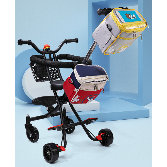 กระเป๋าแขวนรถเข็นเด็ก สำหรับรถเข็น v8 v18 qplay รถเข็นv กระเป๋าใส่ของอเนกประสงค์  กระเป๋าใส่ผ้าอ้อมเ