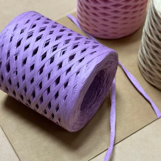 Natural raffia paper twine | เชือกกระดาษจากใยปาล์ม สำหรับตกแต่ง art&craft ม้วนละ 200 เมตร