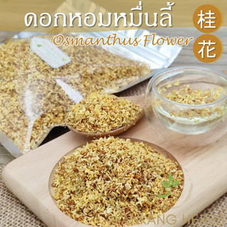 ดอกหอมหมื่นลี้ 25 50 100 กรัม กลิ่นหอมมากสีเหลืองทองสวย Gui Hua Osmanthus Flower Tea ชาดอกหอมหมื่นลี้ ชาดอกไม้ 桂花茶