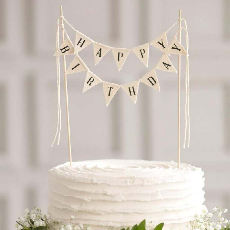 ป้ายhappy birthday ป้ายวันเกิด ป้ายปักเค้ก ป้ายแต่งเค้ก ป้ายซุ้ม ป้ายโค้งHBD •พร้อมส่ง•