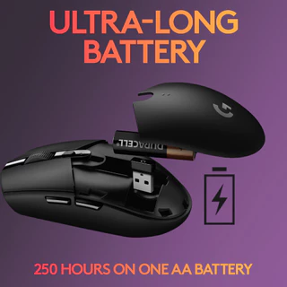 Logitech G304 LIGHTSPEED™ Wireless Gaming Mouse 12,000 DPI, 6 Makro Keys - Black ( เมาส์เกมมิ่ง ไร้สาย)
