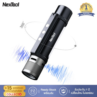 Nextool ไฟฉายสัญญาณเตือน 6-in-1 1000lm ซูมได้ ชาร์จ USB-C พาวเวอร์แบงก์มือถือ ไฟทํางานแคมป์ปิ้ง